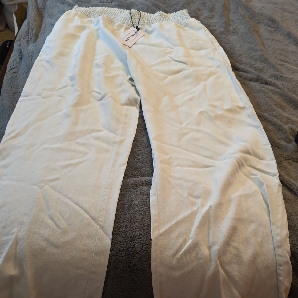 Brand New Women's Light Demin Wide Leg Pants